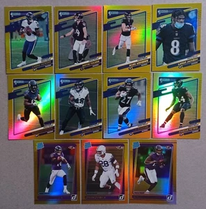 Baltimore Ravens 2021 Donruss Premium Holo Gold Team Set Press Proof - Picture 1 of 1