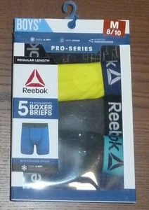Reebok Boys Pro-Series 5 Performance Boxer Briefs Underwear Size M (8/10) NEW - Picture 1 of 2