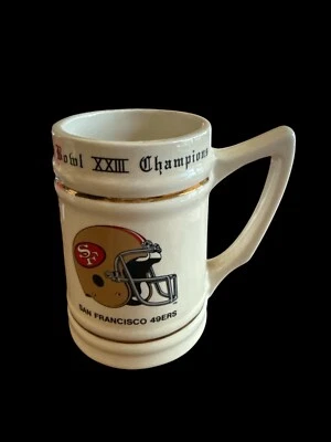 San Francisco 49ers Superbowl XXII Champions Stein Foto 1 de 4
