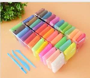 Non- Toxic 12 Different Color Fluffy Foam Clay with 3 Tools, Pack of 36 - Picture 1 of 8