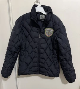 Lake Girl Full Zip Quilted Down Puffer Black Jacket Size M Lakegirl - Bild 1 von 10