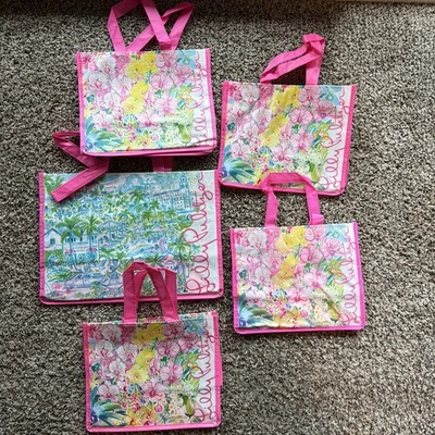Комплект из 5 сумок для покупок Lilly Pulitzer - Изображение 1 из 4