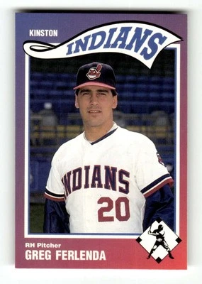 1990 Sportsprint Kinston Indians 19 Greg Ferlenda BXCP12 - Image 1 of 2