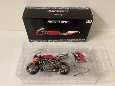 Minichamps Modell 1:12 Ducati 998R BSB 2002 Steve Hislop Team MonsterMob OVP neu - Bild 1 von 4