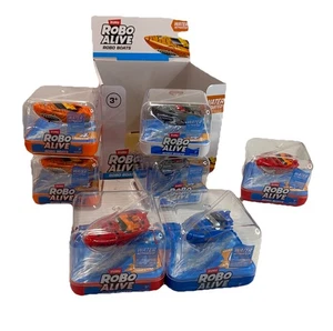Zuru Robo Alive Series 1 Robotic Boats, Water Activated, BLUE & RED - 2 Set, NEW - Picture 1 of 10
