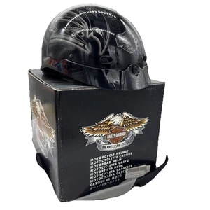 Harley Davidson DIVA WOMENS Gloss Black DOT Half Motorcycle Helmet SIZE XS Tribe - Picture 1 of 13