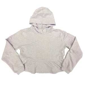 Crewcuts Girls Lavender Ruffle Hem Hoodie Size XL (12-14) sweatshirt - Picture 1 of 4