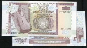 BURUNDI   P36 ,  50-FR. , 2007 , UNC - Picture 1 of 1