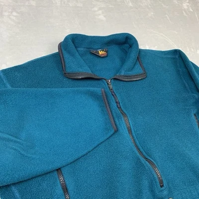 REI Co Op 1/2 Zip Pullover Medium Teal Pockets Outdoor Hiking No Material Tags - Image 1 of 4