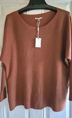 Новый с Ярлыками - VILA MILANO вязаный топ - XL - широкий декольте, длинные рукава доломан - Изображение 1 из 4