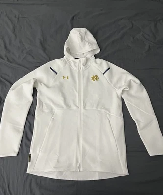 Chaqueta con Capucha Notre Dame Under Armour Talla Pequeña Cremallera Completa Foto 1 de 4