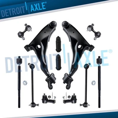 Kit completo de suspensión delantera y trasera de 12 piezas para Dodge Stratus Coupe 2002-2005 Foto 1 de 4