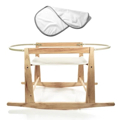 Suporte de cesta Moses - Suporte de cesta de madeira para berços de bebê - A... - Imagem 1 de 4