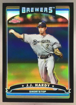J.J. Hardy 2006 Topps Chrome Black Refractors /549 #200 Brewers - Image 1 of 4