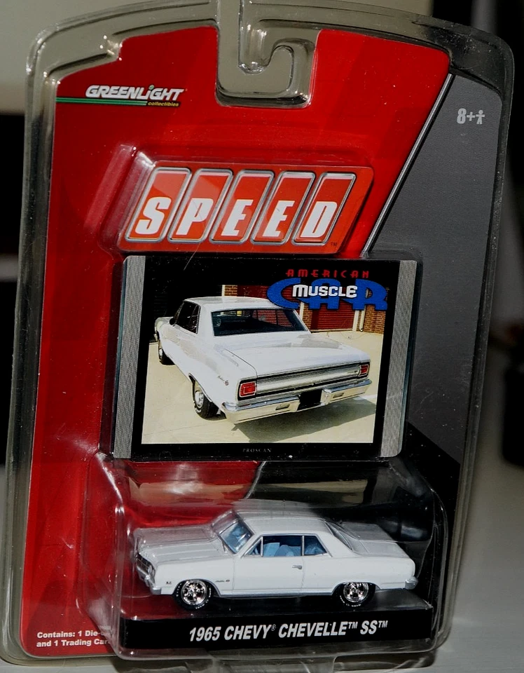 Chevy Chevelle SS 1965 Greenlight blanco 1/64 diecast canal de velocidad Foto 1 de 1