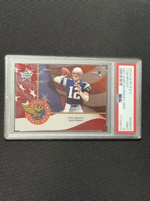 Tom Brady Special Short Print GREAT AMERICAN HERO (Only 1250 Made)PSA9 MINT! - Image 1 of 4