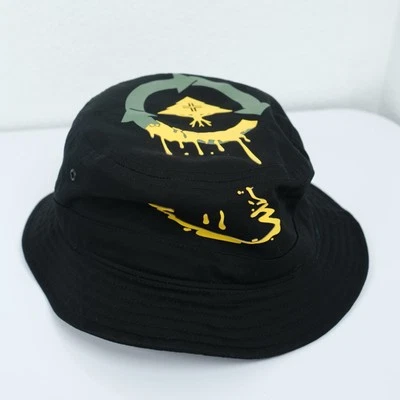 Шляпа ведро с листьями сорняков LRG Lifted Research Group 420 THC черная желтая зеленая - Изображение 1 из 4