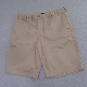 Lands End Boys Chino Shorts 20H Husky Tan Adjustable Waist Flat Front - Picture 1 of 9