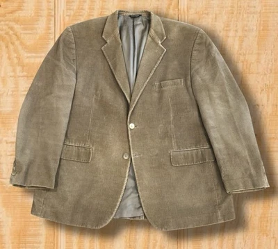 Preppy! VIntage Lauren Ralph Lauren Mens 44R Tan Corduroy Sport Coat Blazer - Image 1 of 4