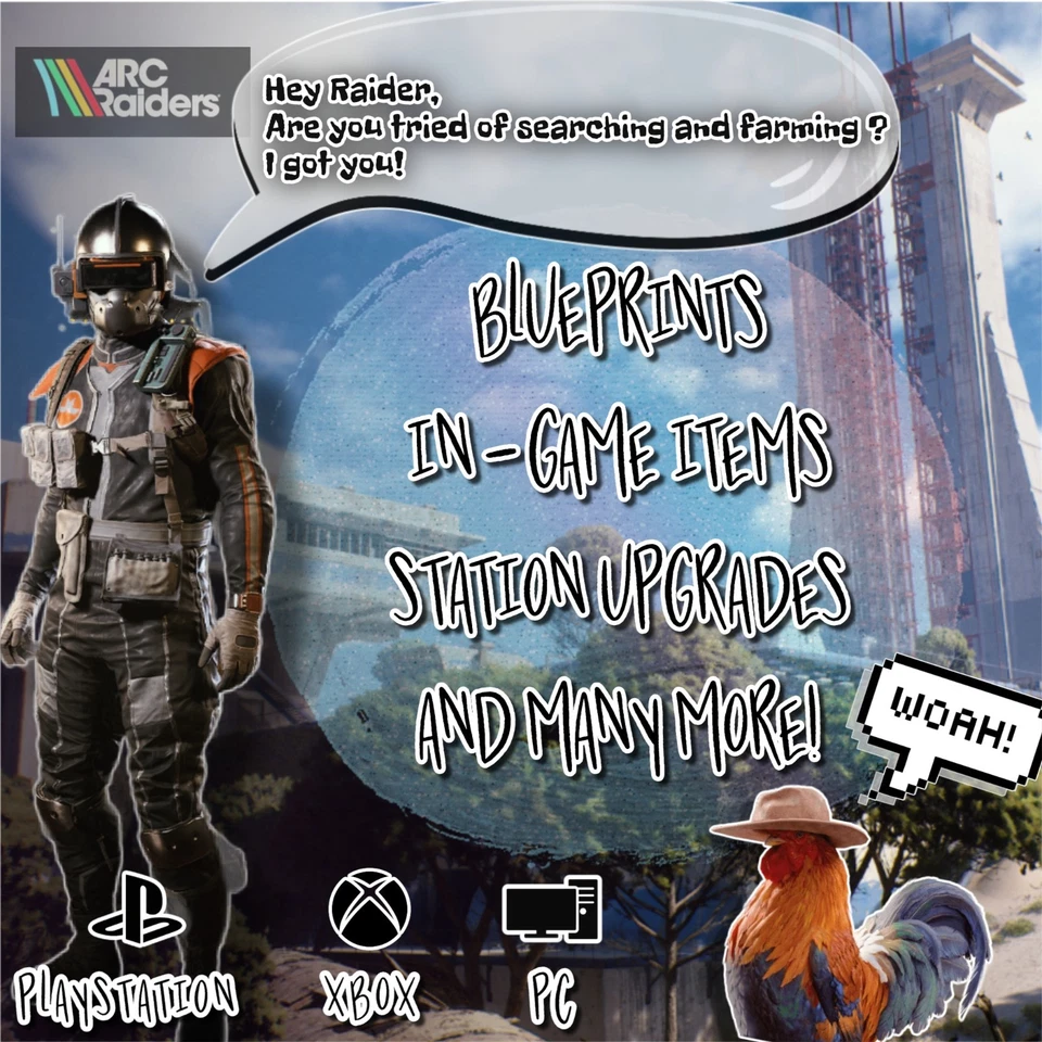 ARC RAIDERS -  In Game items & Blueprints - PS5 / XBOX / PC (Under Development) - Image 1 of 1