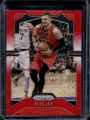 Prizm Alex Len Prizms Ruby Wave #38 Hawks 2019-20 Foto 1 de 2
