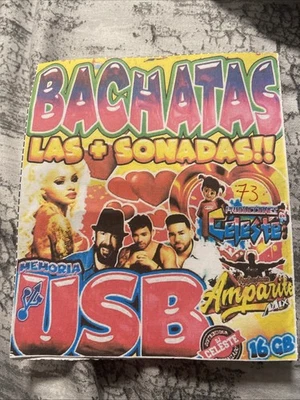USB Con Musica Bachata Las +sonadas  Con 2,850 Temas En Un USB De 16GB - Image 1 of 4