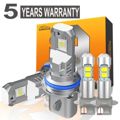 For Ford Taurus L GL LX 1990-1991 LED Headlight Fog Light Bulbs Replace Halogen - Imagem 1 de 4