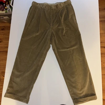 Calça de veludo Corbin Off The Cuff bege masculina 35X30 ótima forma! - Imagem 1 de 4