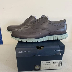Cole Haan Hombre ZERØGRAND Remasterizado Punta de Ala Oxfords Estilo Talla 10.5 M Gris - Imagen 1 de 9