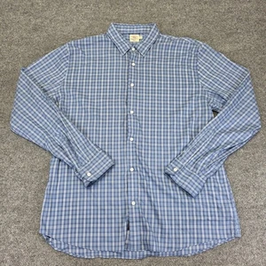 Faherty The Movement Featherweight Blue Button Down Shirt Mens XXL - Picture 1 of 5