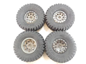 SIN BUJES HEXAGONALES: 4x Pit Bull Rock Beast 1/10 RC neumáticos sobre orugas ruedas de metal Beadlock - Imagen 1 de 7