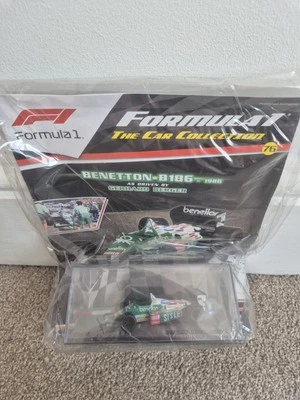 1/43 F1 FORMULA 1 CAR COLLECTION - BENETTON B186 GERHARD BERGER 1986 CAR #76 NEW - Image 1 of 3