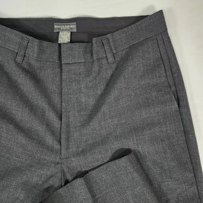 Banana Republic мужской эластичной платье брюки размер 35R уголь серый сшитый (35 x 27) - Изображение 1 из 4