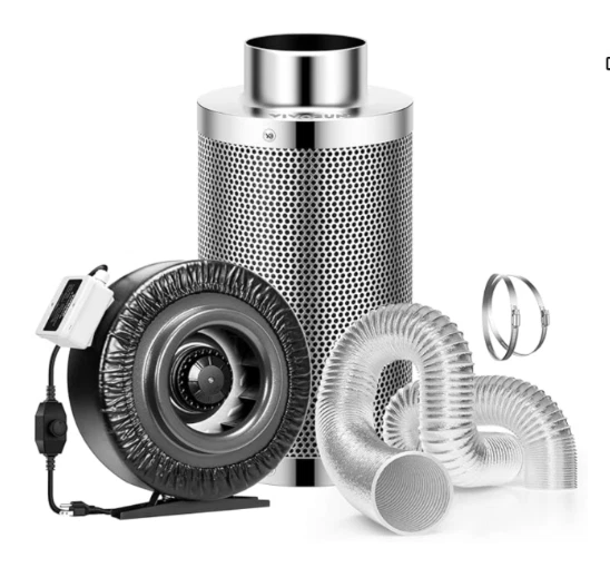 VIVOSUN 8” Inline Fan & Carbon Filter Combo – 740 CFM – NEW - Image 1 of 1