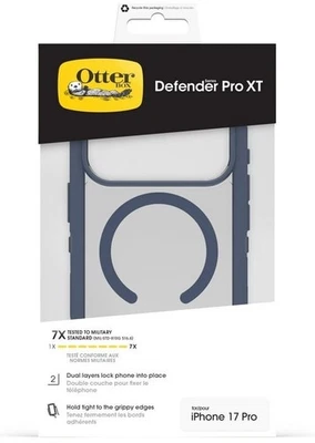 OtterBox Defender Series Pro XT MagSafe Case for iPhone 17 Pro 📱 - Clear/Blue - Image 1 of 4