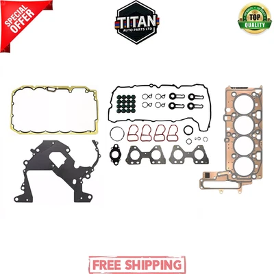 BMW N47D20C 1 3 4 5 7 MINI 2.0L DIESEL ENGINE N47 FULL GASKET SET 19G0300 NEW! - Image 1 of 4