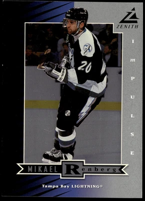 1997-98 Zenith 5x7 Silver Impulse Uncut #Z31 Mikael Renberg - Image 1 of 2