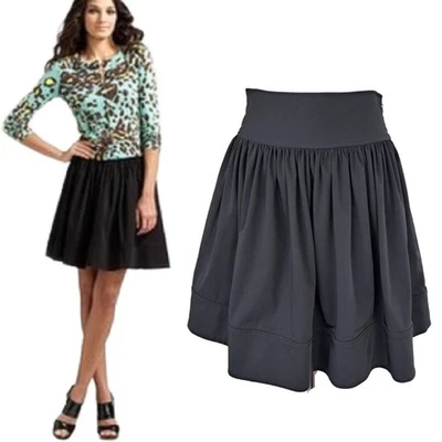 Мини-юбка DIANE von FURSTENBERG черная Fit & Flare Barren размер 6 - Изображение 1 из 4