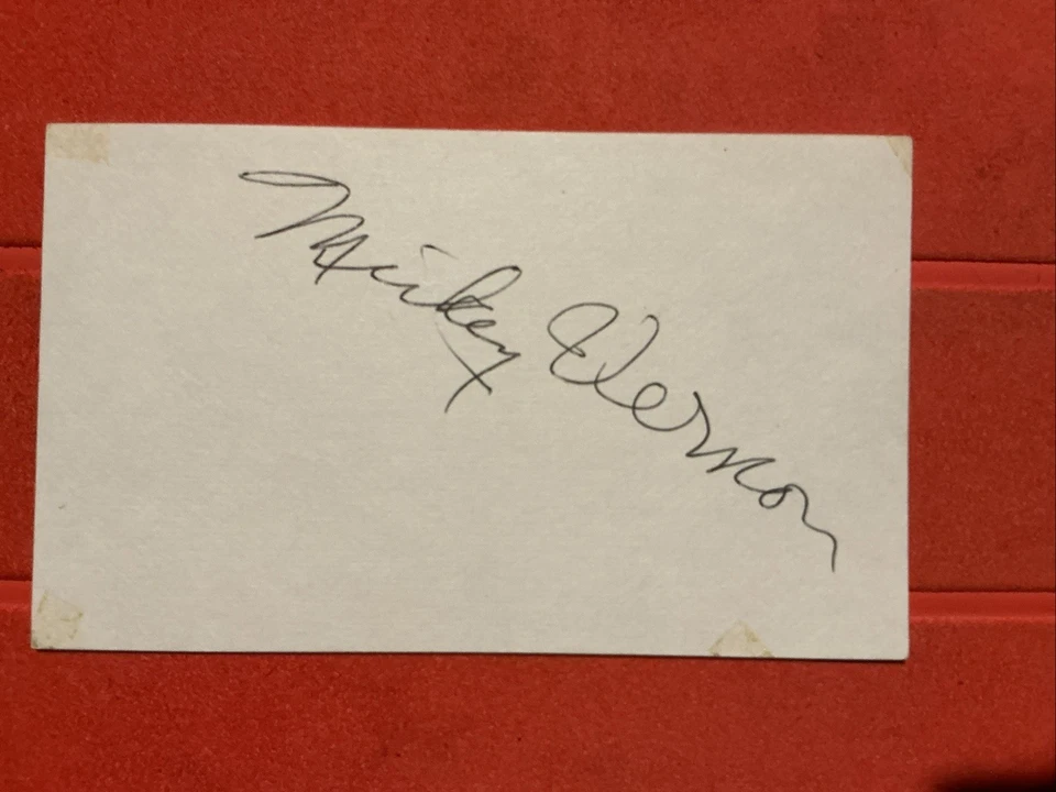 Mickey Vernon🔥🔥MLB Debut 7/28/39 Washington Senators 🔥🔥Autograph 🔥 - Image 1 of 1