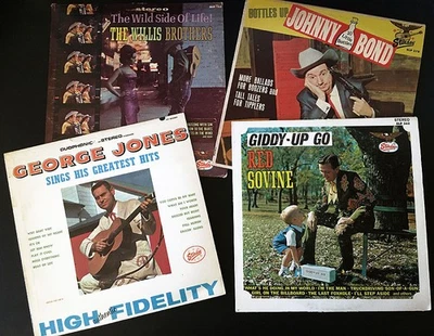 Starday Vinyl Lot x4 Red Sovine George Jones The Willis Brothers Johnny Bond  - Image 1 of 4