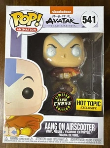 Funko AANG ON AIRSCOOTER #541 Avatar GITD CHASE Hot Topic Ex With Protector - Picture 1 of 7