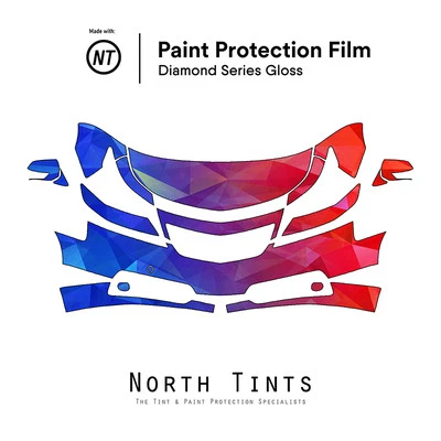 Sujetador transparente con película de protección de pintura precortada PPF para Acura TL 2012-2014 Foto 1 de 4