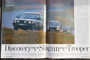 Original 1989 AUTOCAR extracted Group Test SHOGUN DISCOVERY ISUZU TROOPER - Picture 1 of 1