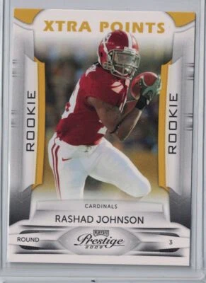2009 Playoff Prestige Xtra Points Gold Rashad Johnson RC #104/250 Arizona - Image 1 of 2