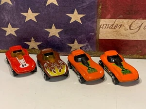 HOT WHEELS CAT-A-PULT X4. 2003 5 PACK BROWN, 1999 ORANGE & 1998 RED LOOSE - Picture 1 of 15