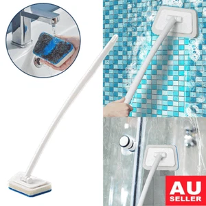 Shower Scrubber 2-in-1 Tub and Tile Cleaning Brush with Long Handle ZQ - Picture 1 of 13