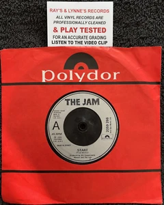 The Jam - Start 7'' Vinyl MADE IN FRANCE 1980 CLEANED/PLAY TESTED EX VIDEO CLIP - Imagen 1 de 7