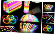 800 Pcs Glow Sticks Bulk Colorful Neon for Glowstick Party Favors, Glow in the D