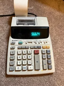 SHARP EL-1801V Desktop Electronic Printing Calculator Adding Machine with Paper - Picture 1 of 4