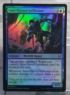Magic - Sure-Footed Infiltrator - Uc/Foil/Kreatur - Zendikars Erneuerung - EN/DE - Bild 1 von 4